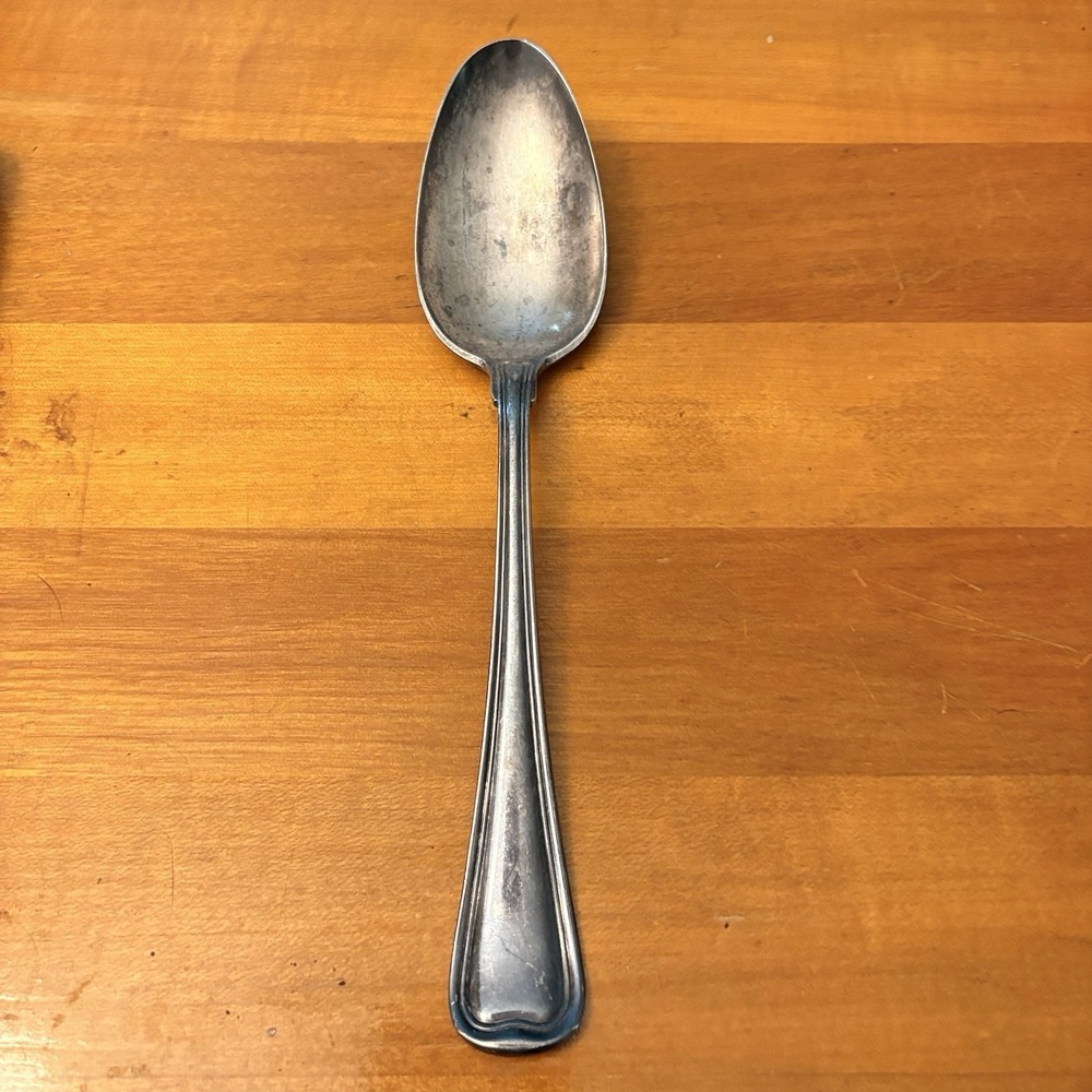 Gorham Old French Sterling Silver Table Serving Spoon‎ 8.5" 1905 No Monogram
